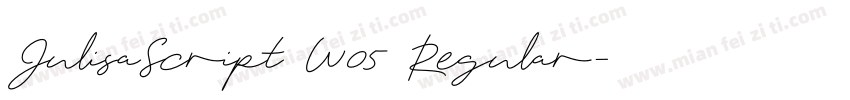 JulisaScript W05 Regular字体转换
